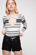 Striped Hayley Long Sleeve Top By Free People